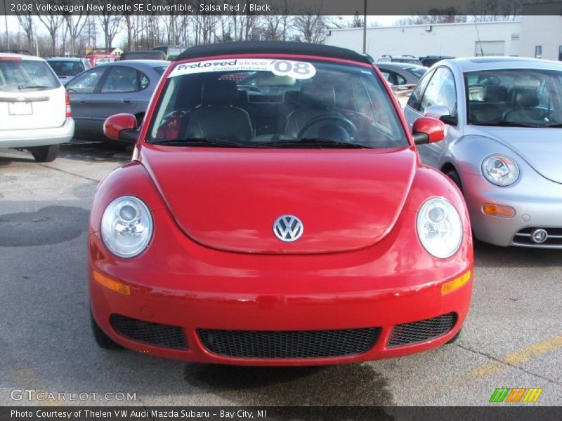 Salsa Red / Black 2008 Volkswagen New Beetle SE Convertible