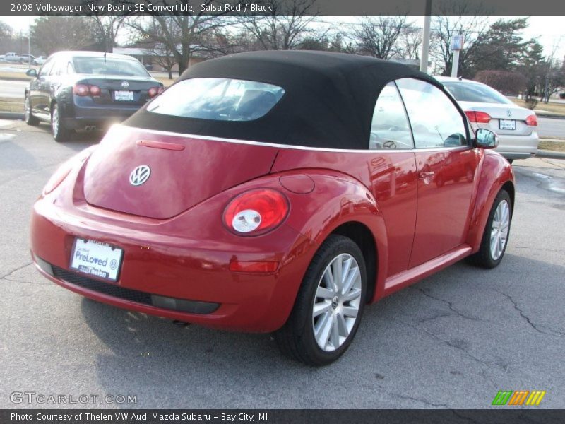 Salsa Red / Black 2008 Volkswagen New Beetle SE Convertible