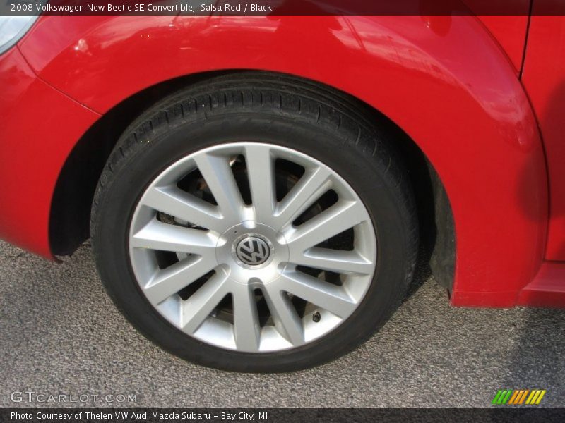 Salsa Red / Black 2008 Volkswagen New Beetle SE Convertible