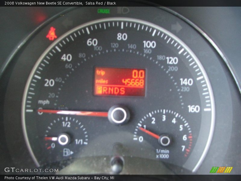 Salsa Red / Black 2008 Volkswagen New Beetle SE Convertible