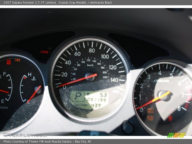 Crystal Gray Metallic / Anthracite Black 2007 Subaru Forester 2.5 XT Limited