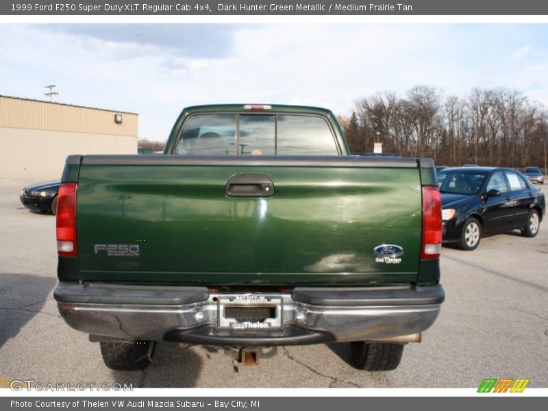 Dark Hunter Green Metallic / Medium Prairie Tan 1999 Ford F250 Super Duty XLT Regular Cab 4x4