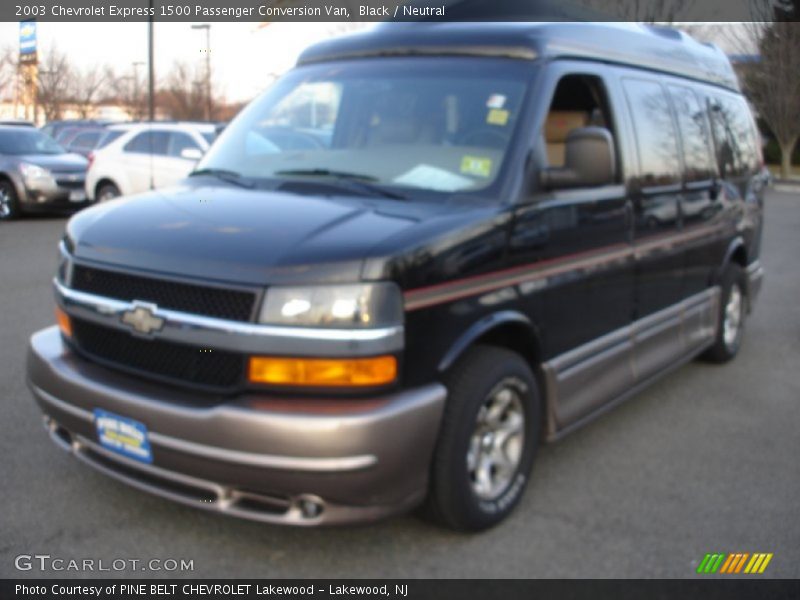 Black / Neutral 2003 Chevrolet Express 1500 Passenger Conversion Van