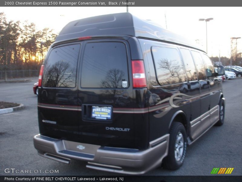 Black / Neutral 2003 Chevrolet Express 1500 Passenger Conversion Van