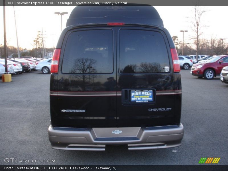 Black / Neutral 2003 Chevrolet Express 1500 Passenger Conversion Van