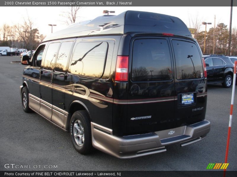 Black / Neutral 2003 Chevrolet Express 1500 Passenger Conversion Van