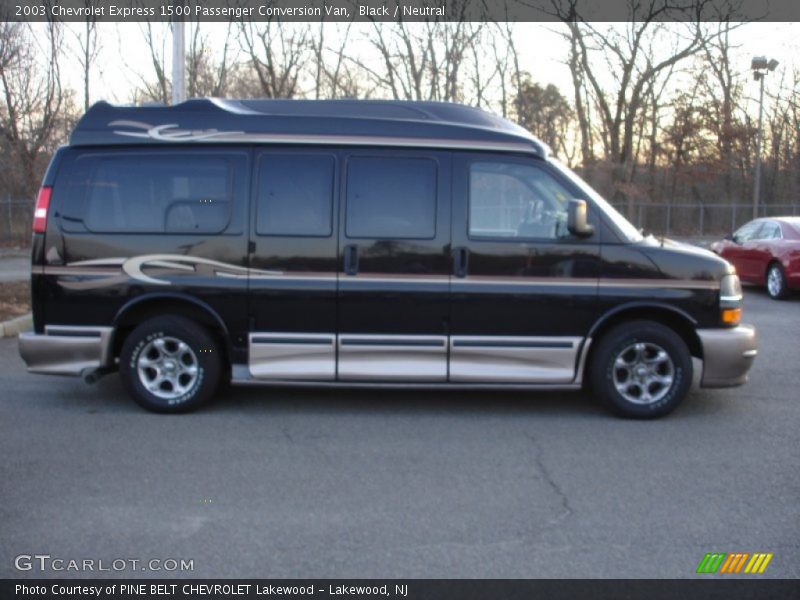 Black / Neutral 2003 Chevrolet Express 1500 Passenger Conversion Van