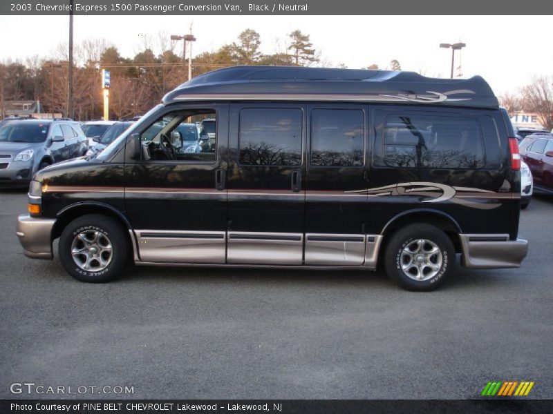 Black / Neutral 2003 Chevrolet Express 1500 Passenger Conversion Van