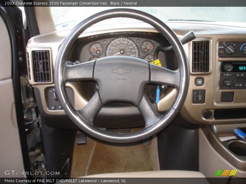 Black / Neutral 2003 Chevrolet Express 1500 Passenger Conversion Van