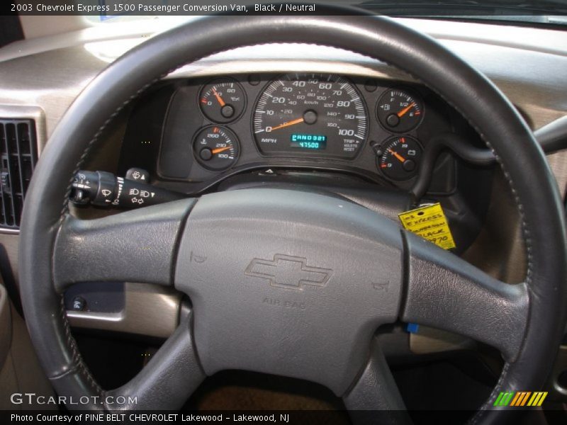 Black / Neutral 2003 Chevrolet Express 1500 Passenger Conversion Van