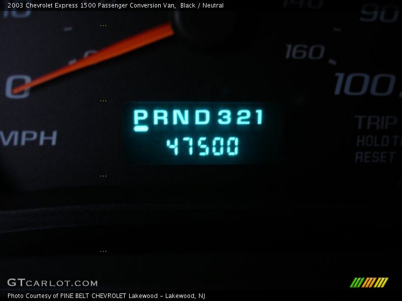 Black / Neutral 2003 Chevrolet Express 1500 Passenger Conversion Van