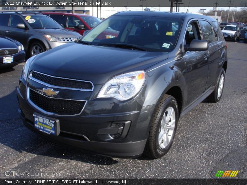 Ashen Gray Metallic / Jet Black 2012 Chevrolet Equinox LS
