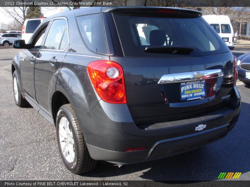 Ashen Gray Metallic / Jet Black 2012 Chevrolet Equinox LS