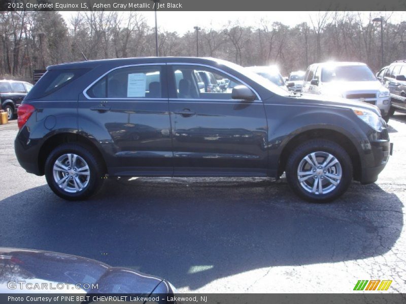 Ashen Gray Metallic / Jet Black 2012 Chevrolet Equinox LS