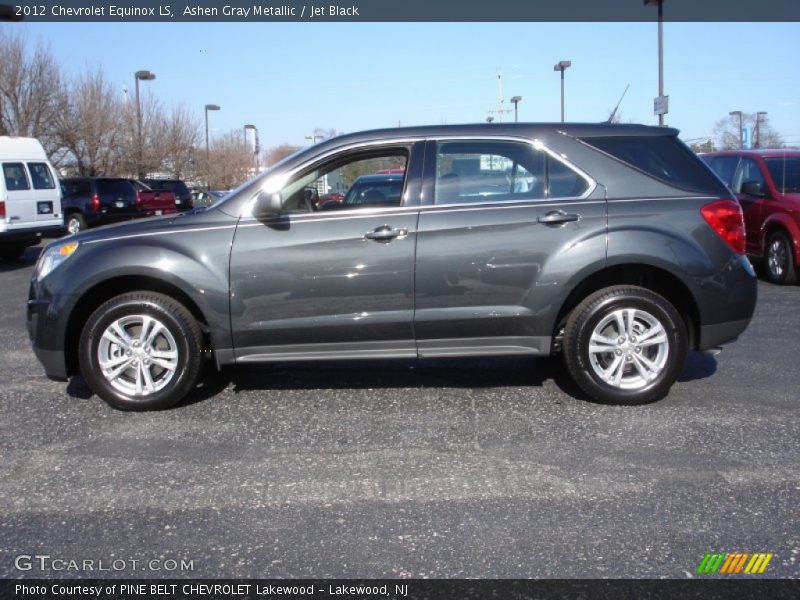 Ashen Gray Metallic / Jet Black 2012 Chevrolet Equinox LS