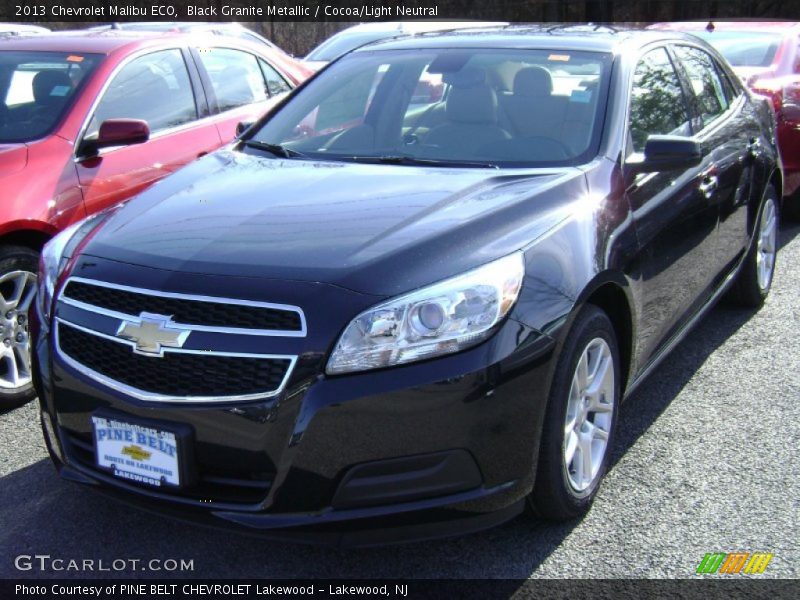 Black Granite Metallic / Cocoa/Light Neutral 2013 Chevrolet Malibu ECO