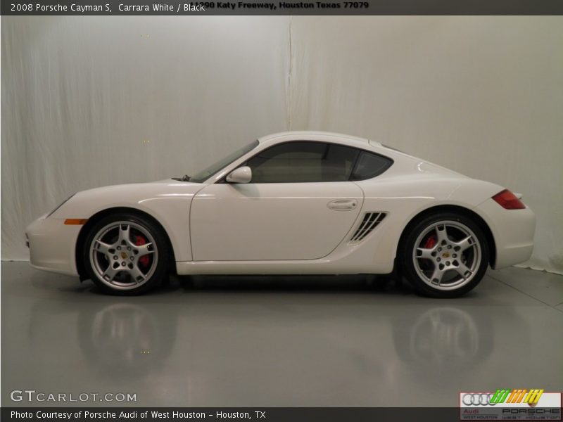 Carrara White / Black 2008 Porsche Cayman S