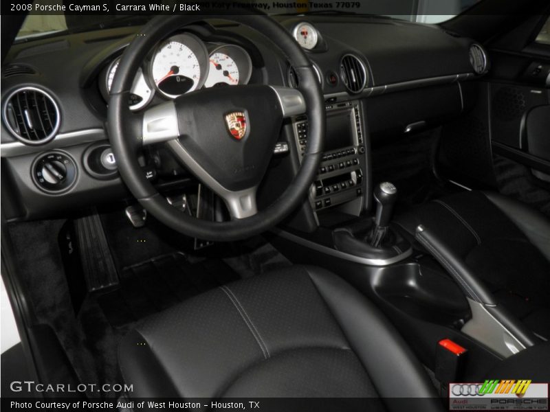 Carrara White / Black 2008 Porsche Cayman S