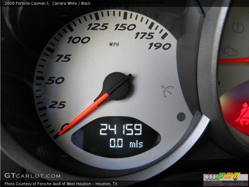 Carrara White / Black 2008 Porsche Cayman S