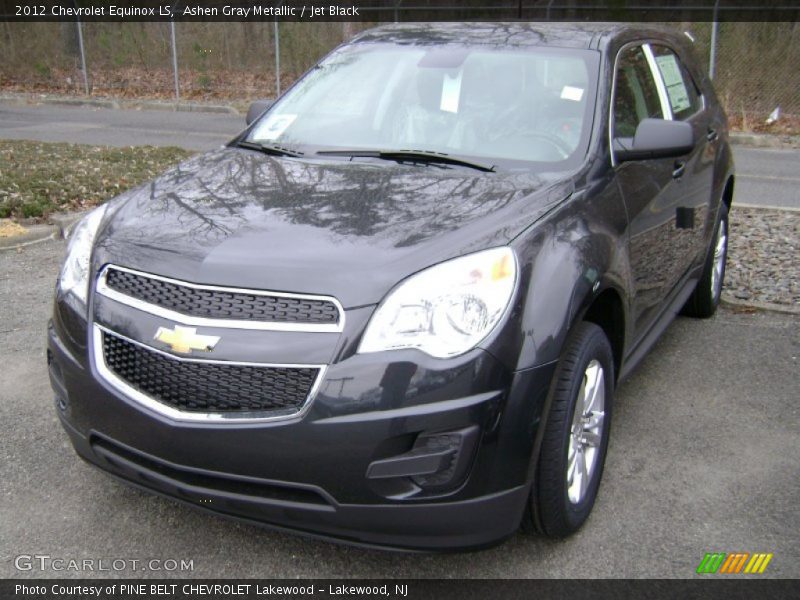 Ashen Gray Metallic / Jet Black 2012 Chevrolet Equinox LS