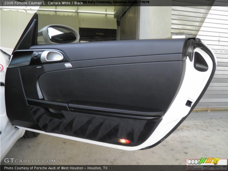 Carrara White / Black 2008 Porsche Cayman S