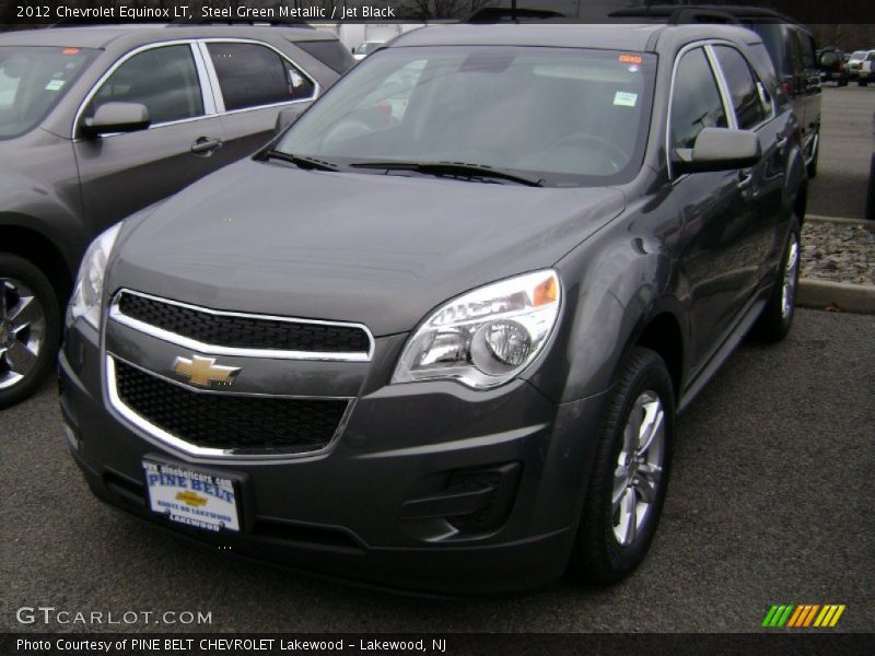 Steel Green Metallic / Jet Black 2012 Chevrolet Equinox LT