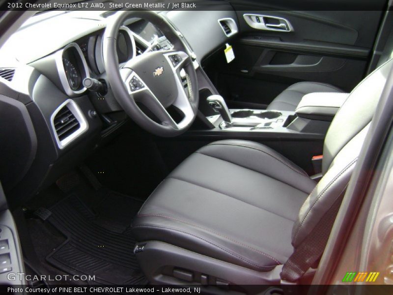 Steel Green Metallic / Jet Black 2012 Chevrolet Equinox LTZ AWD