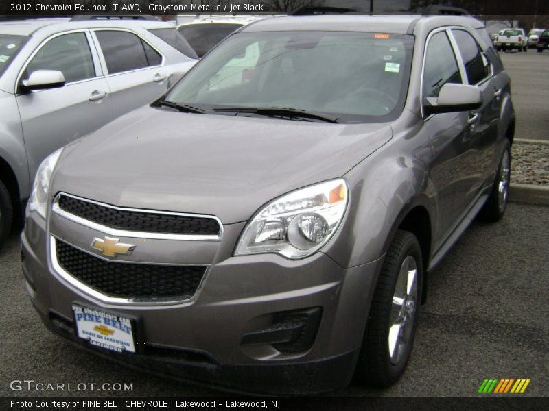 Graystone Metallic / Jet Black 2012 Chevrolet Equinox LT AWD