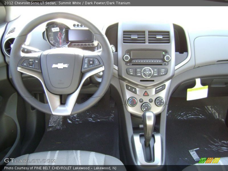 Summit White / Dark Pewter/Dark Titanium 2012 Chevrolet Sonic LT Sedan