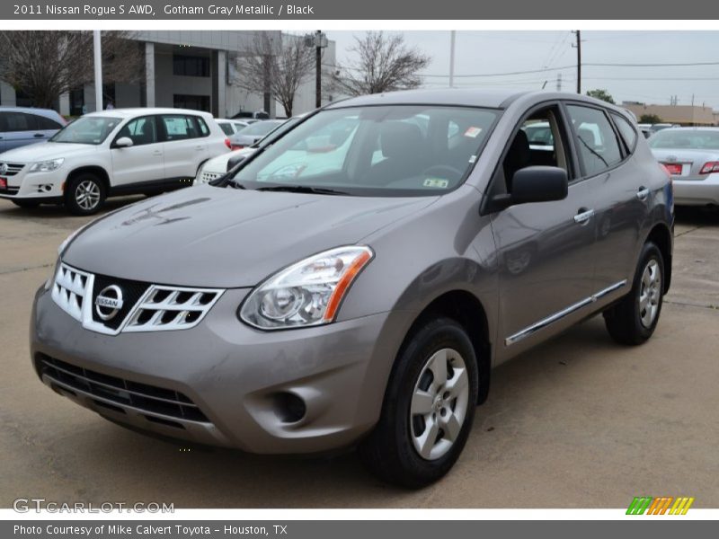 Gotham Gray Metallic / Black 2011 Nissan Rogue S AWD