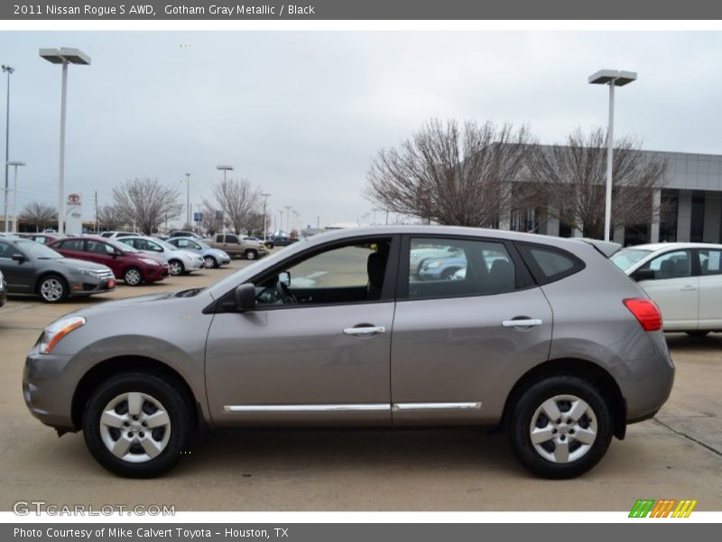 Gotham Gray Metallic / Black 2011 Nissan Rogue S AWD