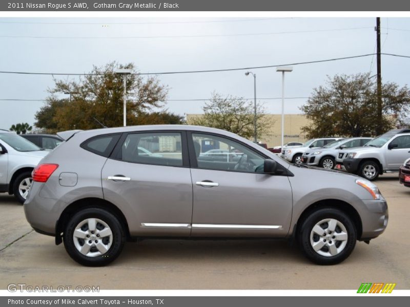 Gotham Gray Metallic / Black 2011 Nissan Rogue S AWD