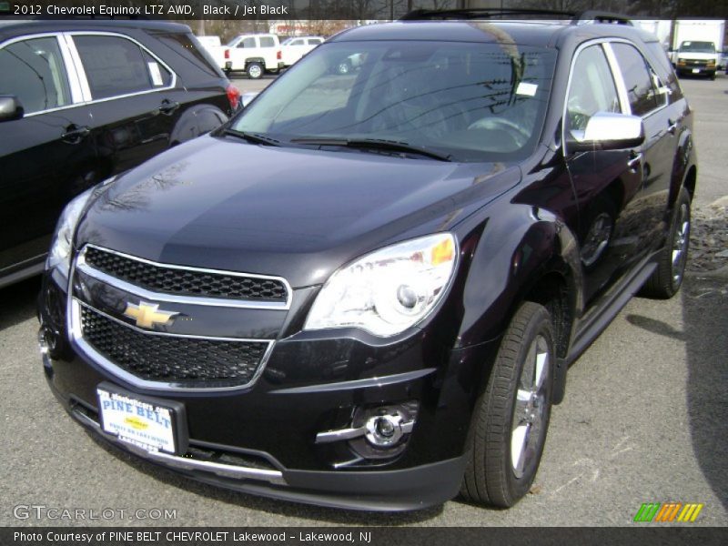 Black / Jet Black 2012 Chevrolet Equinox LTZ AWD