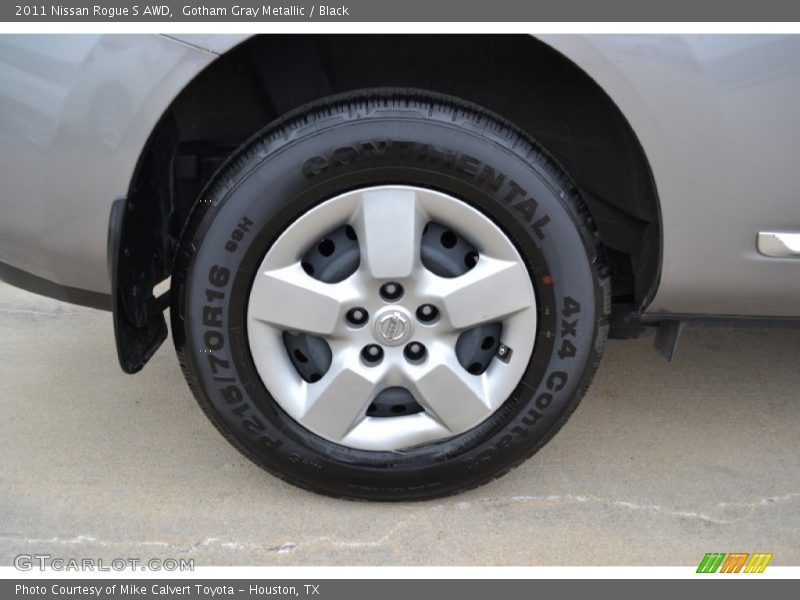 Gotham Gray Metallic / Black 2011 Nissan Rogue S AWD