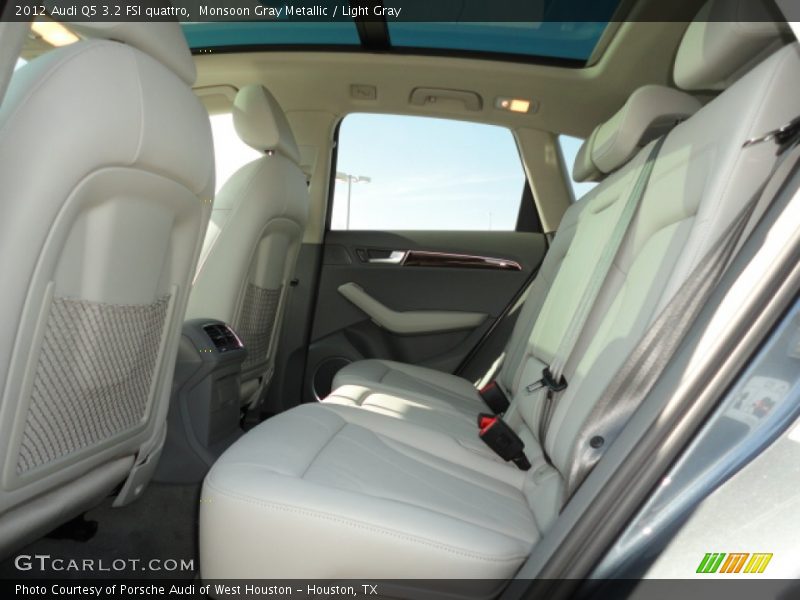 Monsoon Gray Metallic / Light Gray 2012 Audi Q5 3.2 FSI quattro