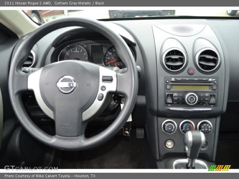 Gotham Gray Metallic / Black 2011 Nissan Rogue S AWD