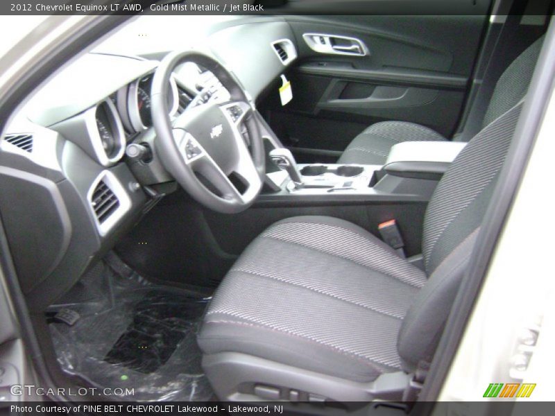 Gold Mist Metallic / Jet Black 2012 Chevrolet Equinox LT AWD
