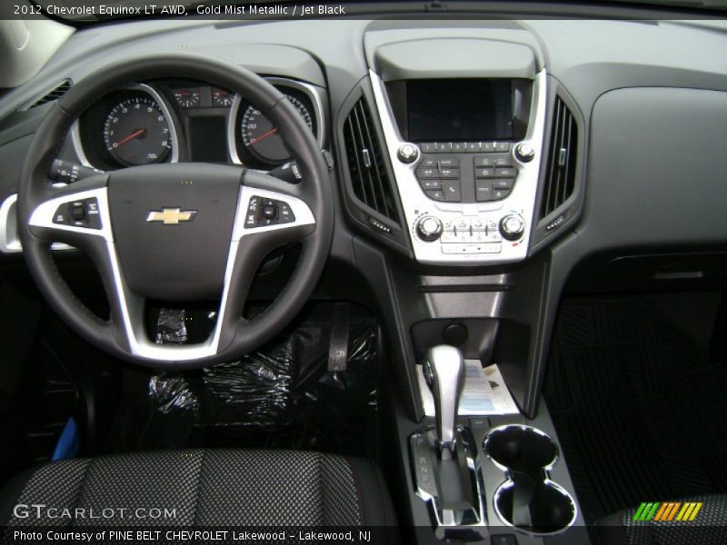 Gold Mist Metallic / Jet Black 2012 Chevrolet Equinox LT AWD