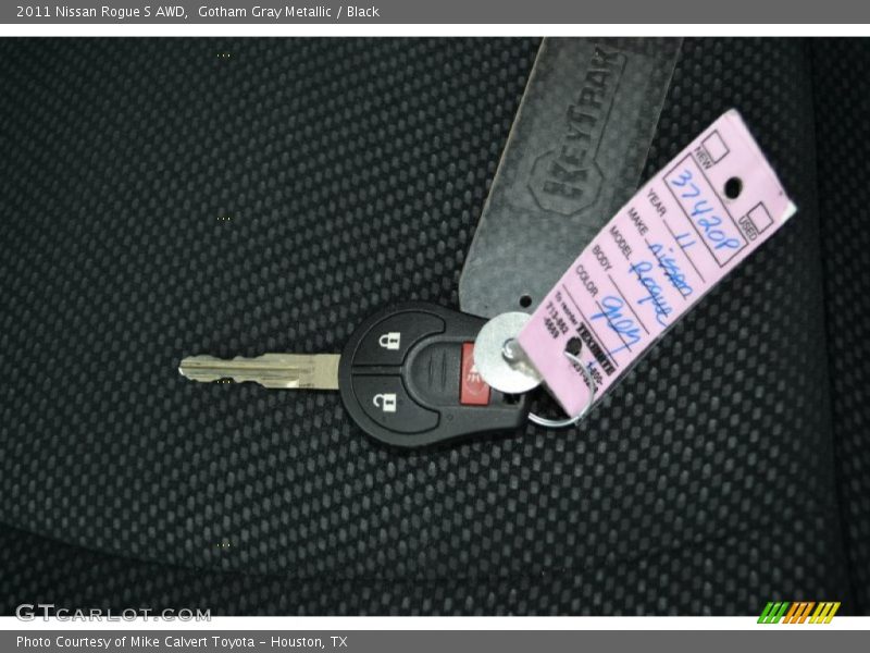 Gotham Gray Metallic / Black 2011 Nissan Rogue S AWD