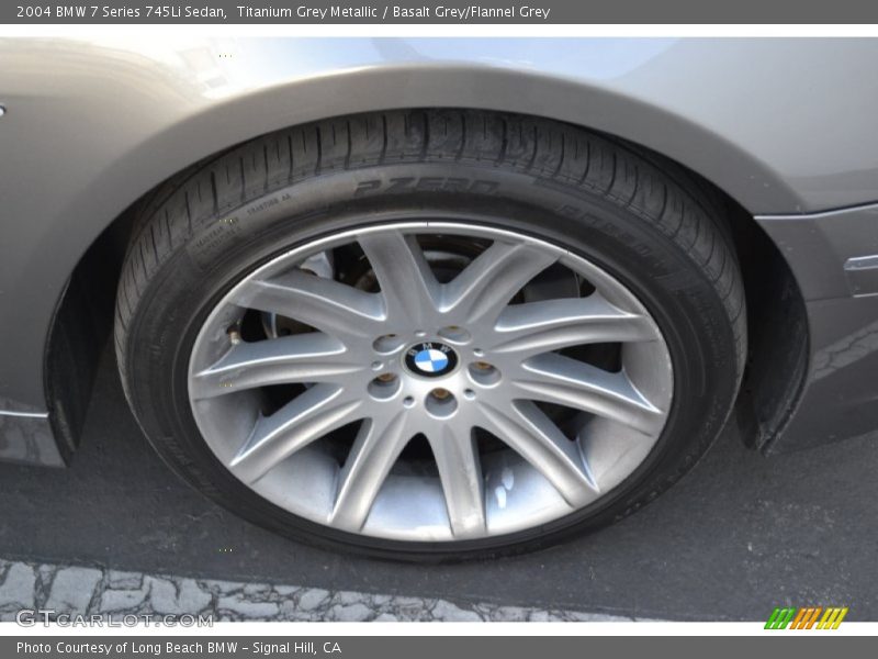 Titanium Grey Metallic / Basalt Grey/Flannel Grey 2004 BMW 7 Series 745Li Sedan