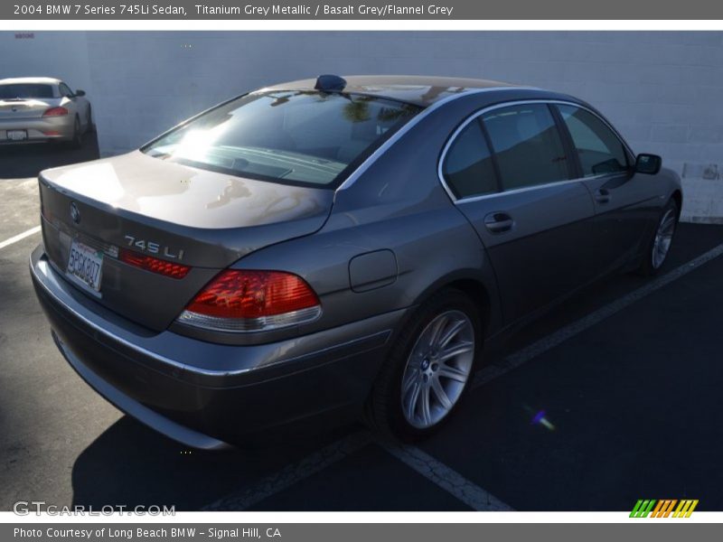 Titanium Grey Metallic / Basalt Grey/Flannel Grey 2004 BMW 7 Series 745Li Sedan