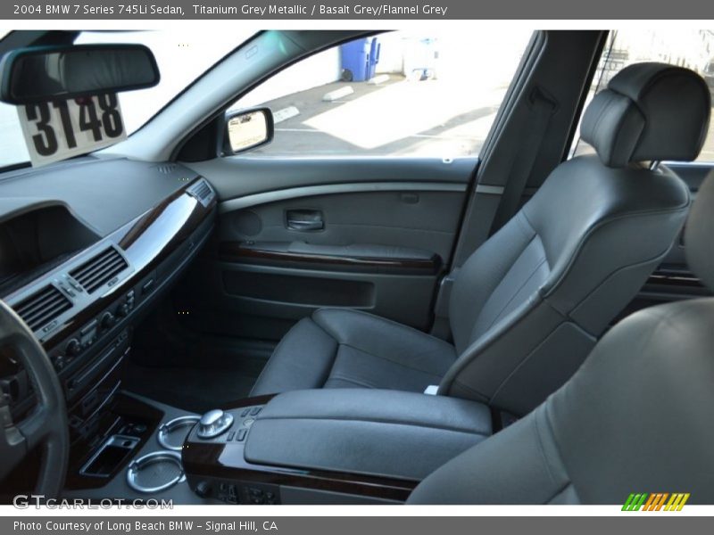 Titanium Grey Metallic / Basalt Grey/Flannel Grey 2004 BMW 7 Series 745Li Sedan