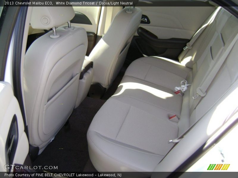 White Diamond Tricoat / Cocoa/Light Neutral 2013 Chevrolet Malibu ECO