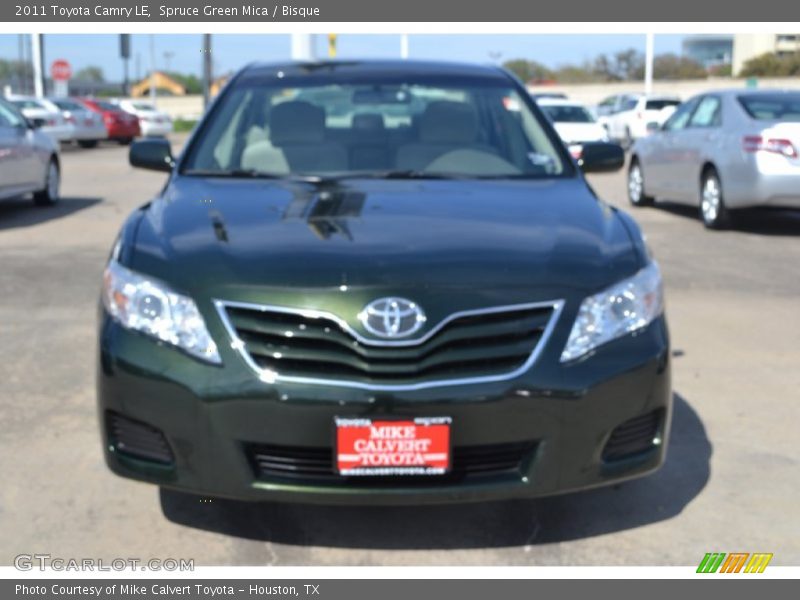 Spruce Green Mica / Bisque 2011 Toyota Camry LE