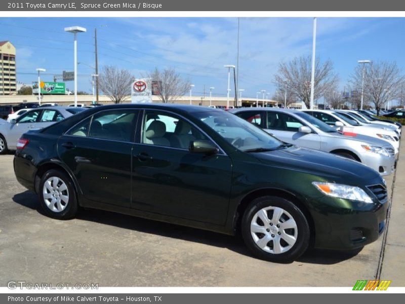 Spruce Green Mica / Bisque 2011 Toyota Camry LE