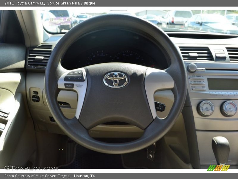 Spruce Green Mica / Bisque 2011 Toyota Camry LE