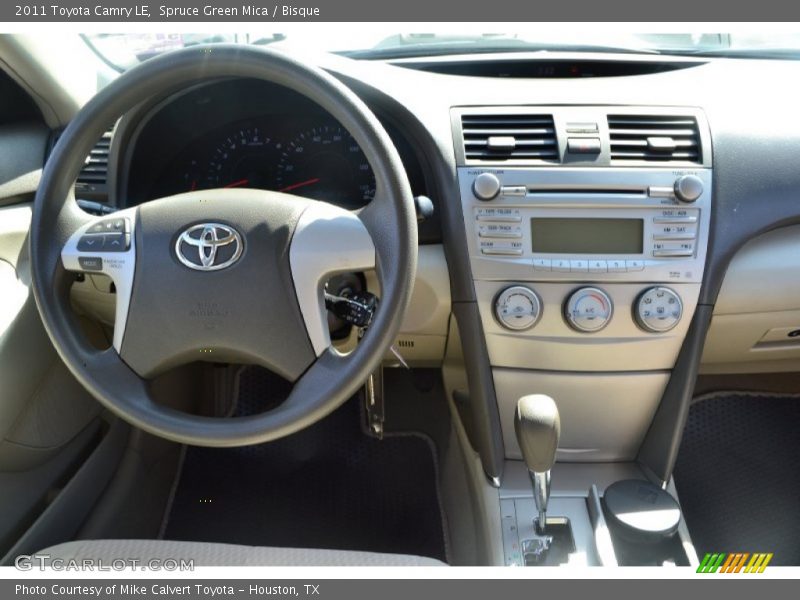 Spruce Green Mica / Bisque 2011 Toyota Camry LE