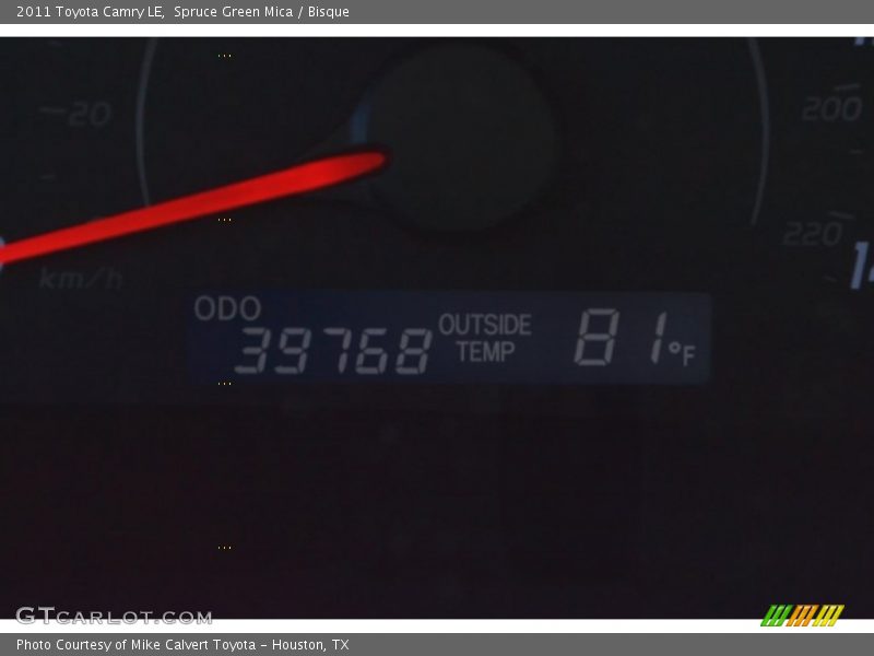 Spruce Green Mica / Bisque 2011 Toyota Camry LE