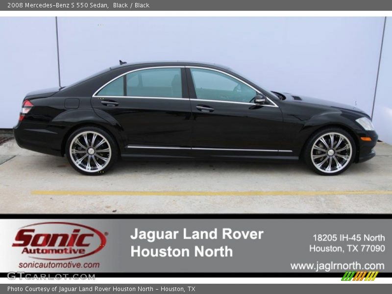 Black / Black 2008 Mercedes-Benz S 550 Sedan