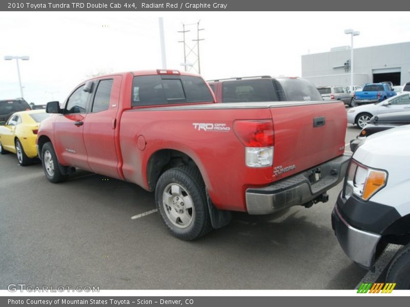 Radiant Red / Graphite Gray 2010 Toyota Tundra TRD Double Cab 4x4